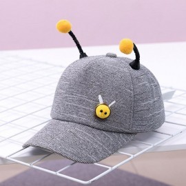 Casquette abeille pour enfants grise