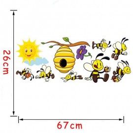 Taille Autocollants De Décoration Abeilles pour Chambre d'Enfants