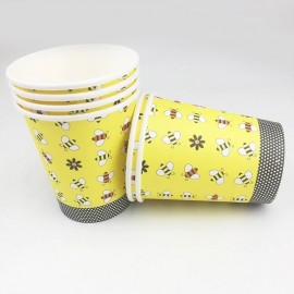 Gobelets en papier abeille - Modele 1