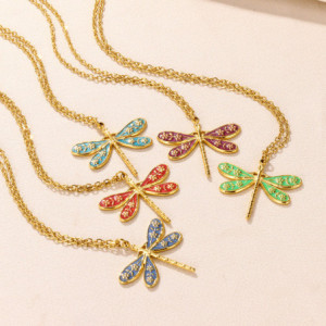 Collier Libellule Éclat Enchanté