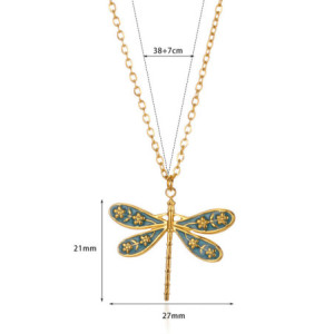 Dimensions Collier Libellule Éclat Enchanté 