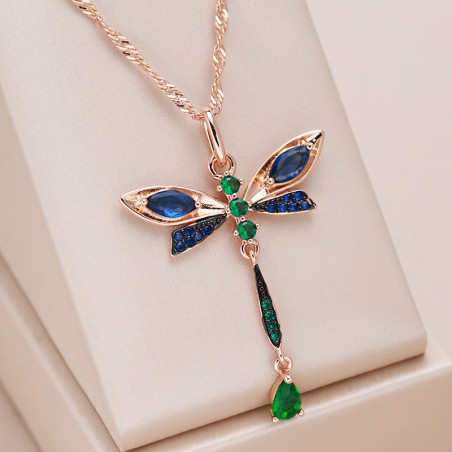 Collier Pendentif Libellule Éclat des Jardins