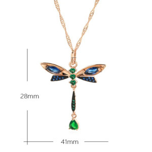 Dimensions Collier Pendentif Libellule Éclat des Jardins