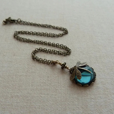 Collier Pendentif Libellule "Éclat Vénitien"modèel 1