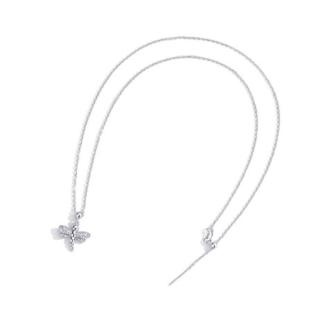 Vue générale Collier Pendentif Libellule Éclat Solitaire couleur