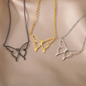 Collier Pendentif Papillon MinimalisteCollier Pendentif Papillon Minimaliste