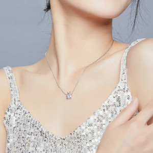 Vue Portée Collier Coccinelle en Argent Sterling 925
