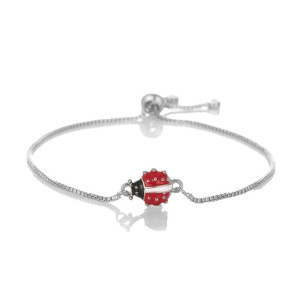 Bracelet Coccinelle Éclat d'Été - Couleur Argent