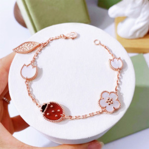Vue générale Bracelet Coccinelle Douceur Floral - plaqué Or 18 Carats