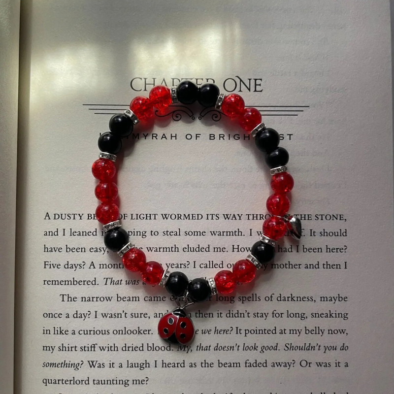 Bracelet Coccinelle avec Perles