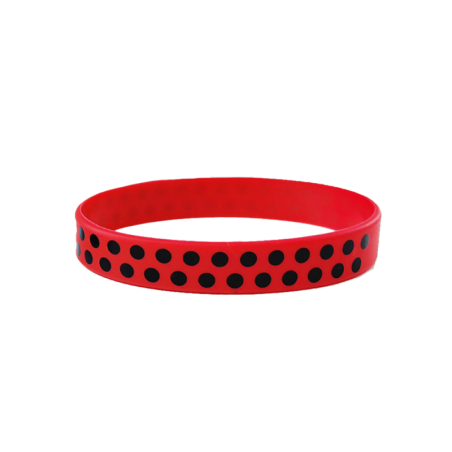 Bracelet Coccinelle en Silicone pour faire la fête Couleur Rouge