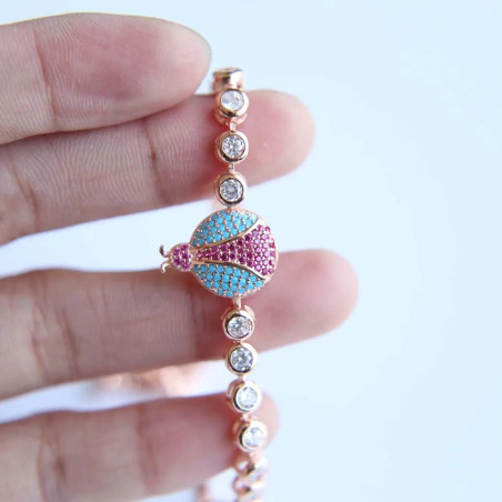 Bracelet Coccinelle Charme Étincelant