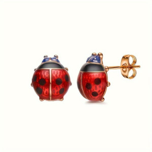 Boucles d'Oreilles Coccinelle Charme Secret