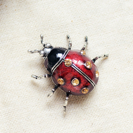 Broche Coccinelle Éclat d'Automne