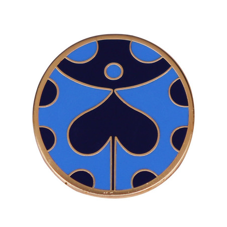 Avant Broche Coccinelle Design Bleue