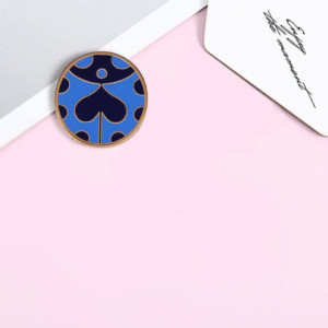 Broche Coccinelle Design Bleue
