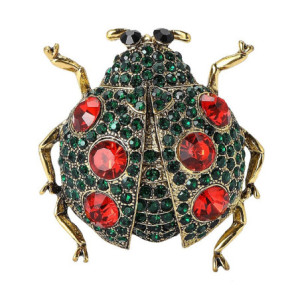 Broche Coccinelle Royale Couleur Rouge