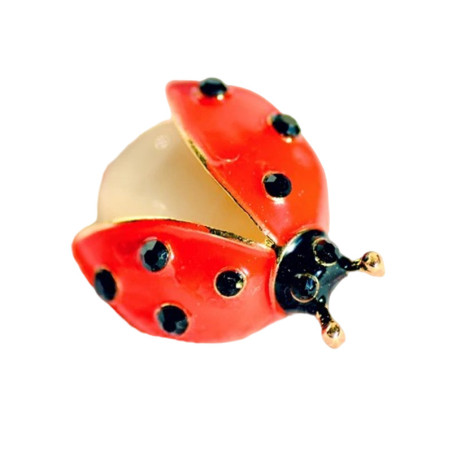 Broche Coccinelle en Envol