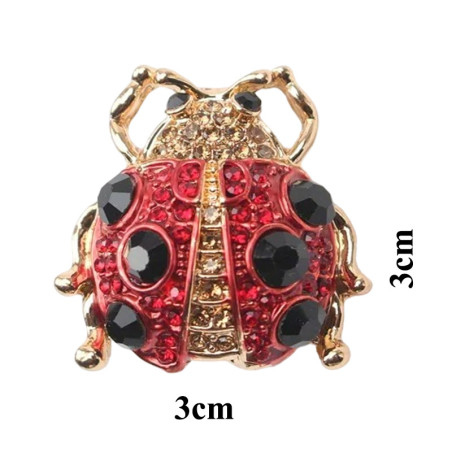 Dimensions Broche Coccinelle Trésor Nacré