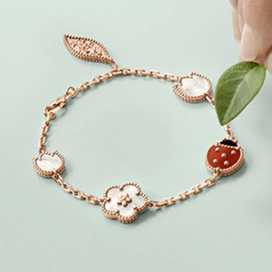 Bracelet Coccinelle Éclat d'Été - Argent Sterling Plaqué or Rose