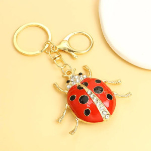 Avant Porte-clés Coccinelle "Scintillement Royal"