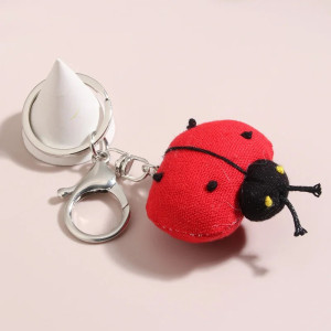 Marienkäfer Schlüsselanhänger aus Stoff – Süßes Geschenk