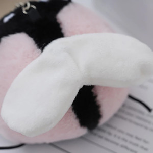 Vue Arrière Porte-clés Coccinelle Souriante Grande Peluche - 3 couleurs
