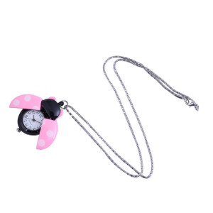 Vue générale Montre Coccinelle "Chronos Jardinier" Couleur Rose