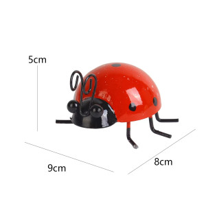 Dimensions Décoration Murale Coccinelle 3D en Métal - 9 cm - 4 couleurs au choix !