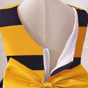 Vue Detailée de la Barbotteuse Mini Robe Bébé Abeille Jardin Enchanté