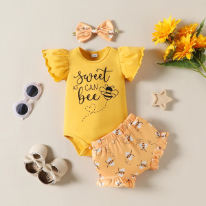 Magnifique Barbotteuse Bébé Abeille Douceur de Miel - ensemble 3 pièces