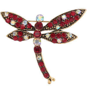 Broches Classiques Libellule en Cristal Modèle 2