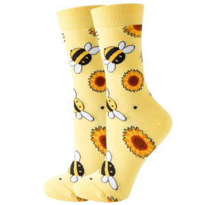 Chaussettes abeilles et Tournesols pour femmes