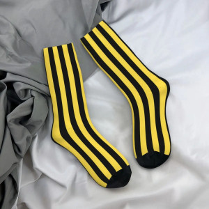 Chaussettes Grosse Rayures Jaune et Noir Abeille pour hommes