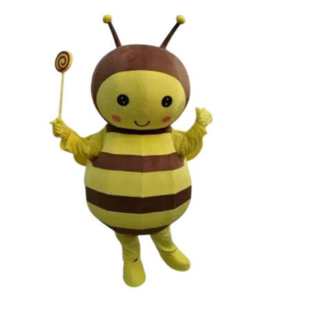 Avant Costume de Mascotte abeille dessin animé