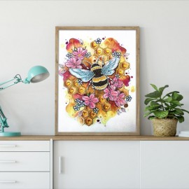 Peinture diamant 5D Abeille 30 40 cm