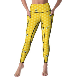 Bienen Leggings für Damen | Yoga & Freizeit | Wabensüße
