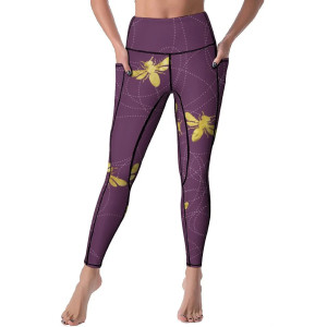 Damen Leggings "Königliche Biene" – Eleganz & Komfort