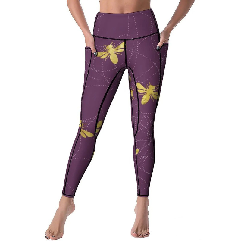 Damen Leggings "Königliche Biene" – Eleganz & Komfort