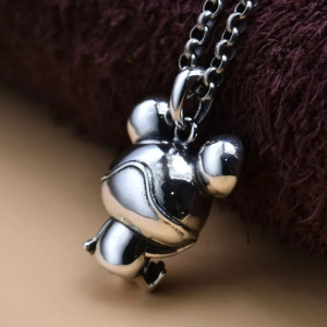 Frosch Halskette Mystisches Grünes Auge | 925 Sterling Silber