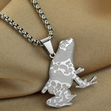 Halskette Frosch 'Wilder Geist' - Schmuck aus Edelstahl