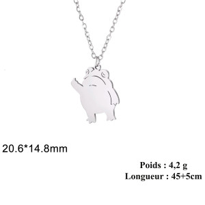 Lustige Frosch Halskette aus Edelstahl | Einzigartiges Geschenk