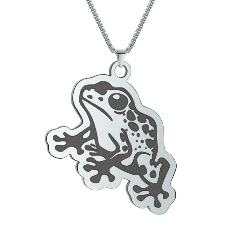 Frosch Halskette Tropischer Traum | Natur Schmuck aus Edelstahl