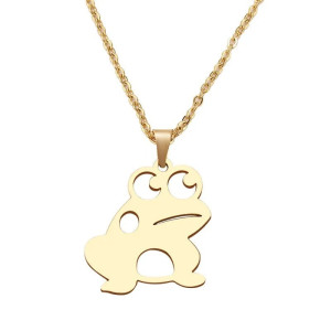 Halskette Verspielter Frosch - Minimalistischer Schmuck Gold/Silber