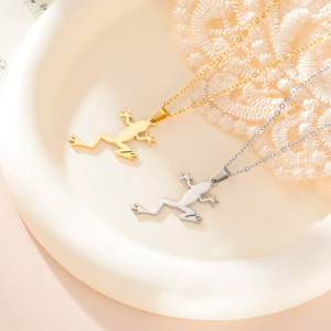 Collier Grenouille Léger Bond de Lumière