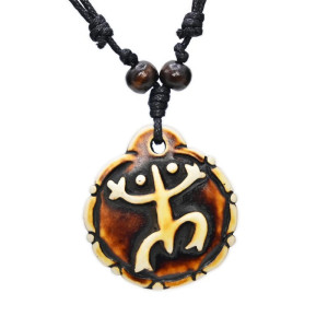 Mystische Tribal-Frosch-Halskette | Einzigartiger Ethno-Schmuck