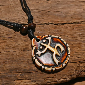 Collier Grenouille Mystique Tribal - modèle 1