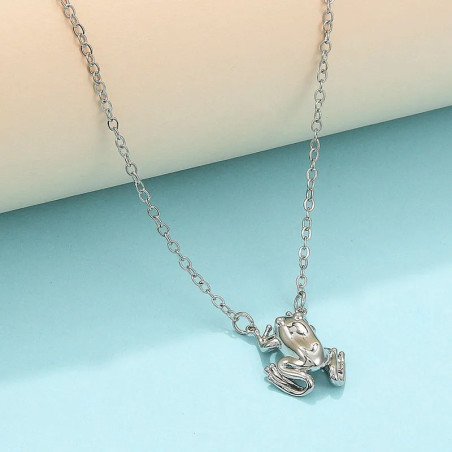 Minimalistische Frosch Halskette | Süßer Schmuck in Gold & Silber