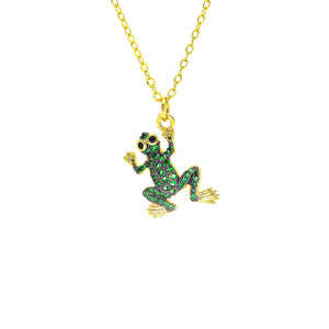 Collier Grenouille Éclat d'Émeraude