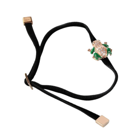 Frosch Armband 'Grüner Glanz' - 925 Silber & Zirkonia